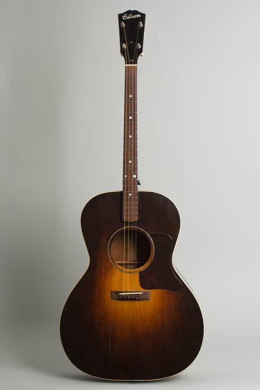 Gibson  TG-1 Flat Top Tenor Guitar (1933), ser. #509 (FON), original black soft shell case. image 1