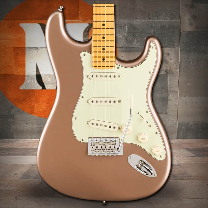 Fender American Professional Classic Stratocaster Maple Fingerboard - Faded Firemist Gold image 1