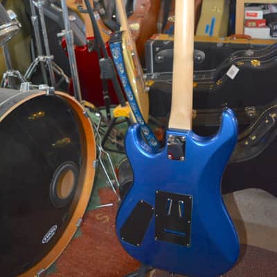 Kramer Barretta Special in Candy Blue, w/New Black Dunlop Straploks & New Black Hardshell Case image 4