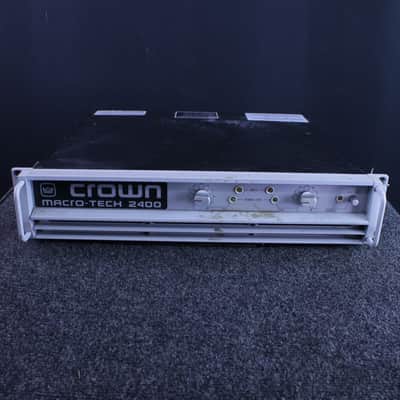Crown Macro-Tech 2400 2-Channel Power Amplifier 2000s - Silver image 1