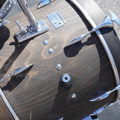 Sonor/German Phonic Series 3pc Pure Beechwood Jazz Shell Pack - Ebony Oil Finish | 60's/70's Vintage 13", 16", 20" image 14