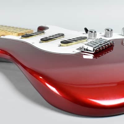 1980's Schecter "Strat" Style Electric Guitar Candy Apple Red w/HSC image 8