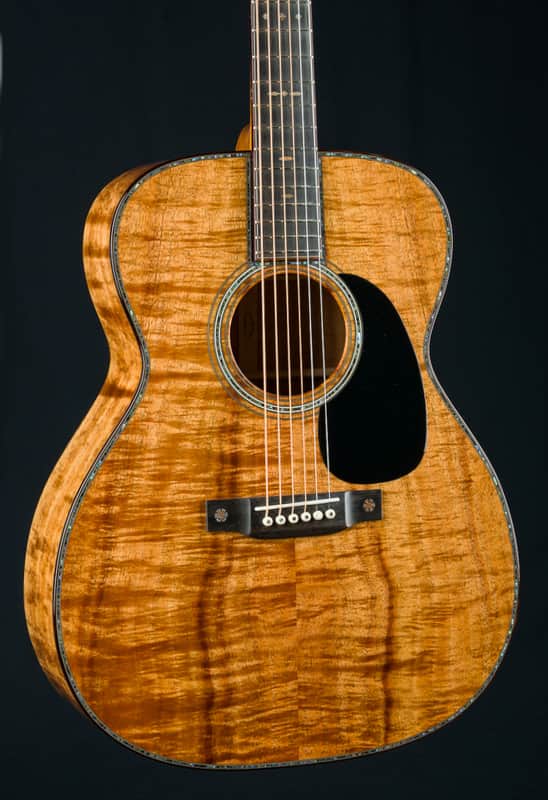 Martin J-42 Custom Exceptional Figured Koa with Paua Pearl and Koa Inlays NEW image 1