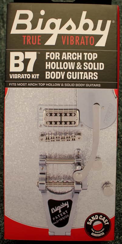 Bigsby B7 Vibrato Archtop Les Paul Tailpiece Kit Polished Aluminum image 1