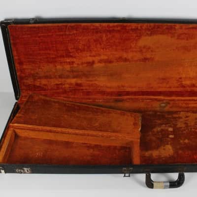 1966 Vintage Fender Stratocaster Telecaster ~Hardshell CASE~ Orange Interior No Tail Logo 1967 1968 1969 image 9