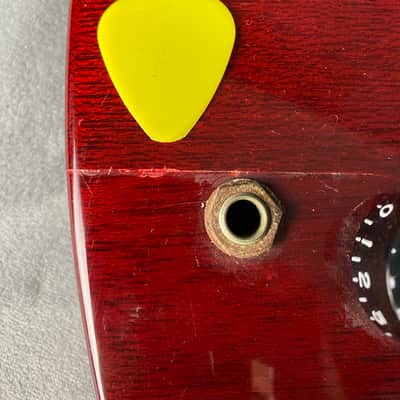 Heerby SG Kasuga MIJ Rare! Neck Thru 1977 Trans Red image 14