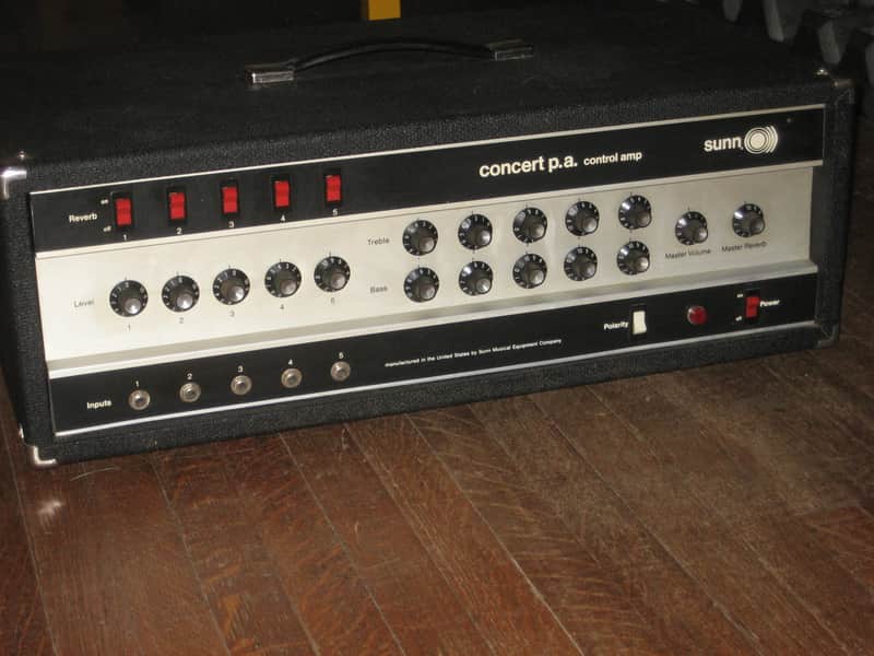 Sunn Concert P.A. Control Amp, Pro Refurbed Vintage Solid State LOUD image 1