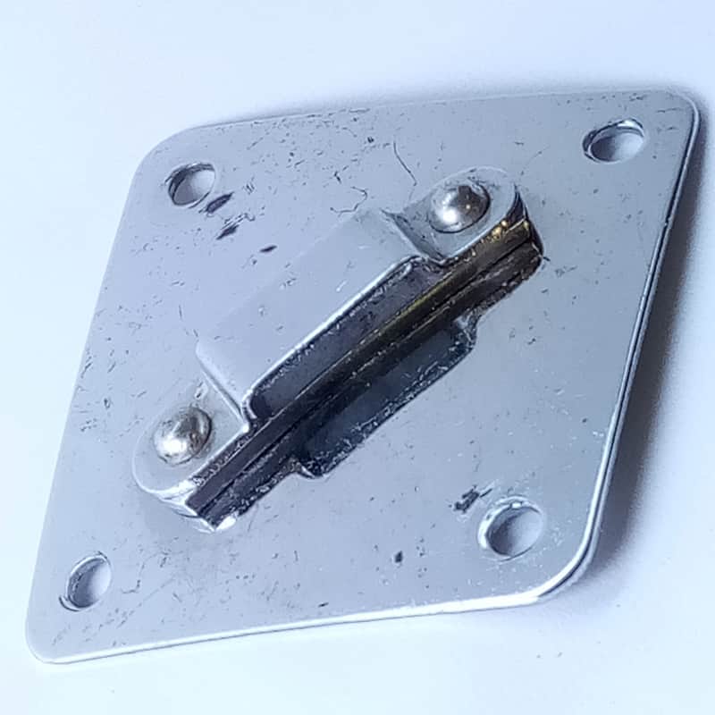 Rogers Diamond Ride Tom Shell/Bass Drum Rail Mount Bracket Chrome Vintage 60s US image 1