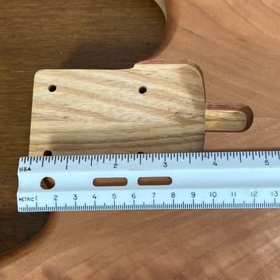NOS High End Offset Bass Body – Highly figured Feathered Crotch American Cherry Top / Swamp Ash Back –Limited Supply R15 image 11
