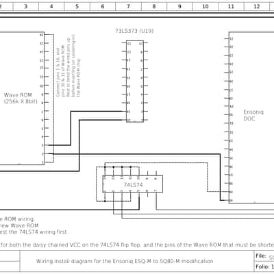 Ensoniq SQ80m Low-Effort Conversion DIY Kit - minor soldering required! SQ-80m mod sq80m esqm upgrade diy kit image 4