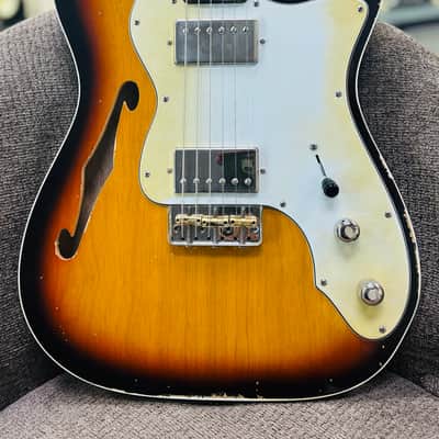 Berly T-Custom Thinline 2025 - 3-Tone Sunburst. NEW, (Authorized Dealer) image 2