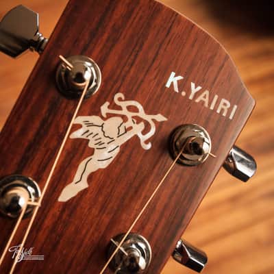 K.Yairi SRF-OV2 Parlour Acoustic Vintage Black Burst 2021 image 8