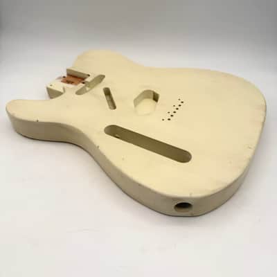 MJT Telecaster Body Lefty Relic Alder Nitro Vintage White Light mjt6672 image 1