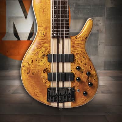Cort Artisan Series A5 Plus SC Bass Guitar - Amber Open Pore image 1