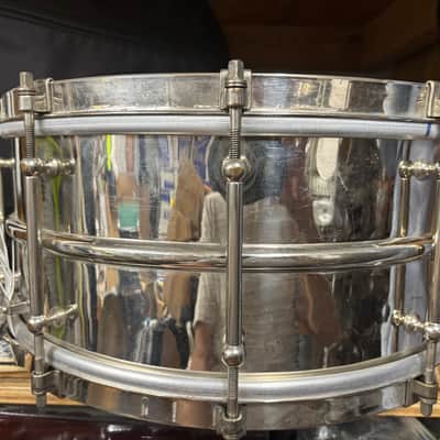 Ludwig 1930’s Heavy Brass 6.5x14 Snare Drum image 7