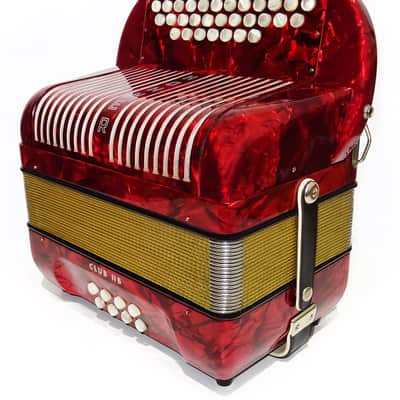 Close to New! Hohner Club llB Diatonic Squeezebox, German Button Accordion, Straps 2052, High Quality Harmonica, Amazing sound! image 5