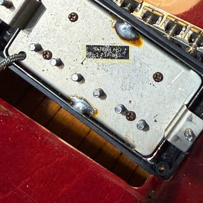Gibson Pat No Sticker Pair Chrome humbucking pickup 1966 vintage PAF tone image 4