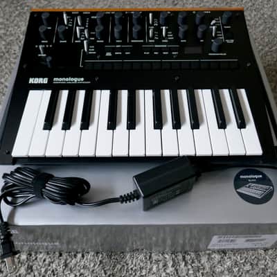 Korg Monologue Monophonic Analog Synthesizer - Black w/Power Supply