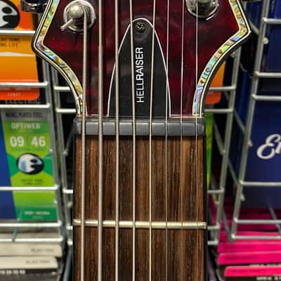 Schecter C-8 Hellraiser in black cherry - Made in Korea image 14