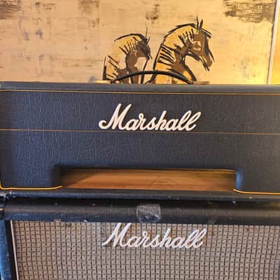Rare 1970s Marshall 100-Watt Empty Head Enclosure Gold Piping image 1
