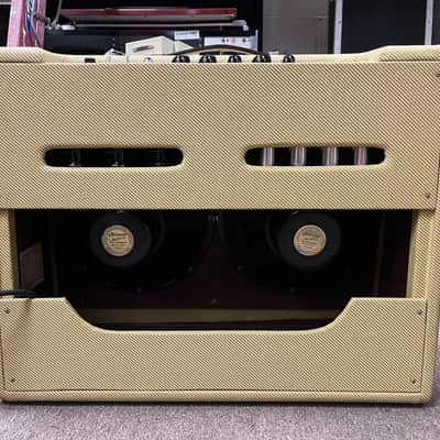 Fender 1957 Vintage Twin 5D8-A Guitar Tube Amplifier Combo - Reissue Chassis Re-Tweed Cabinet - Speakers from 1954 - Local Pickup Only image 3