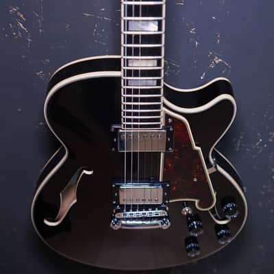 D'Angelico Premier SS Semi-Hollow Single Cutaway - Black Flake image 5