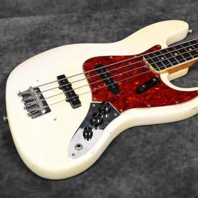 1966 Fender Jazz Bass - Olympic White Refinish image 10