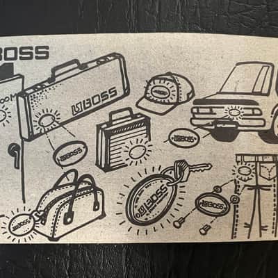 Boss “Thanks to the world” commemorative keychain 80s image 2