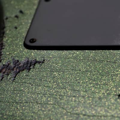 American Fender Stratocaster Custom Heavy Relic Lime Green Sparkle "Duncan Antiquities" image 24