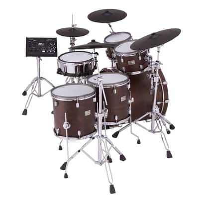 Roland VAD716 Electronic Drum Kit - Satin Walnut image 2