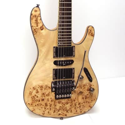 Ibanez S Series S770PB Electric Guitar - Poplar Burl Natural Flat
