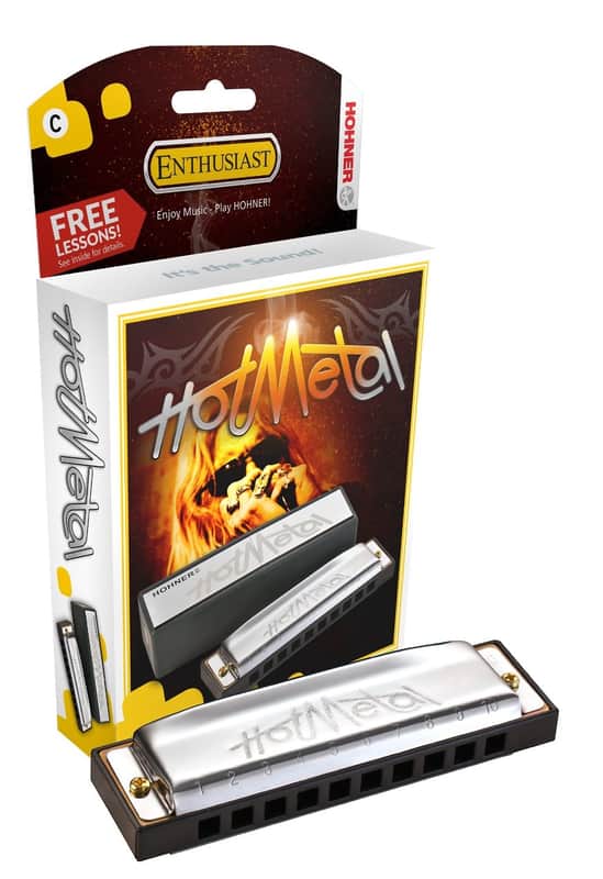Hohner 572BX-G Hot Metal Harmonica - Key of G image 1