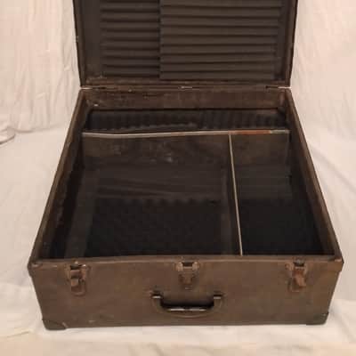 UNMARKED EQUIPMENT CARRY CASE ON WHEELS - BLACK ABS PLASTIC - FREE SHIP TO C-USA! image 2