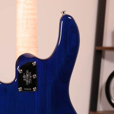 MusicMan Stingray Special BFR - Figured White Maple Fingerboard, Paua Blue Burst image 12
