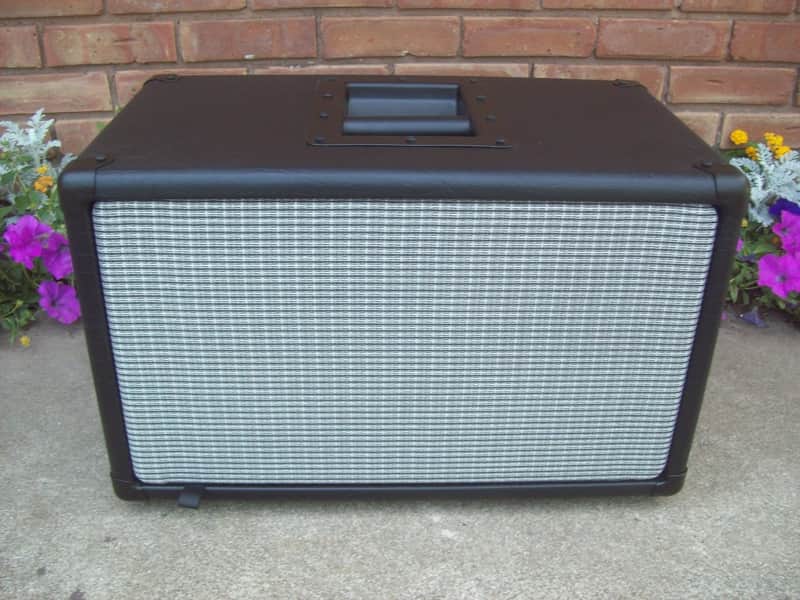 EarCandy Bailey 2x8 guitar amp speaker cab cabinet Black w/ Fender silver face 100 watts image 1