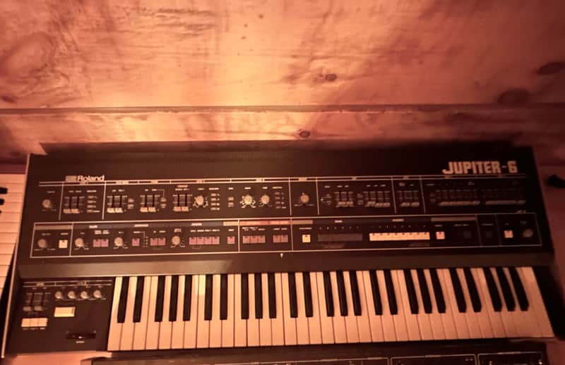 Roland Jupiter 6 61-Key Synthesizer 1983 - 1985 - Black image 1