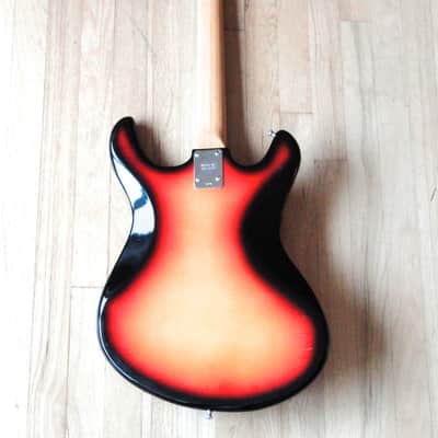 1960s Silvertone 1445 Vintage Electric Guitar by Teisco German Carve 1441 w/ gigbag & Original Strap image 3