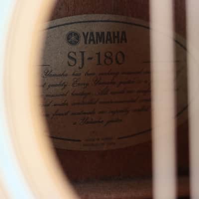 Yamaha sj-180 acoustic guitar - natural image 11