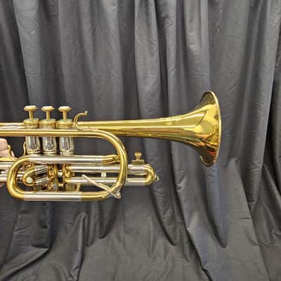 Olds Bb Cornet 1938 - Lacquered Brass w/ Nickel plating w/ original case image 11
