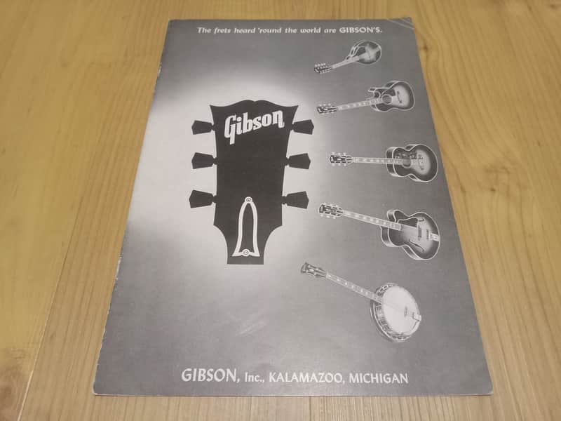 Vintage 1950 Gibson Acoustic Guitar Catalog! Rare, Original Case Candy, Paperwork!
