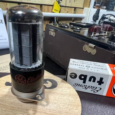 GE General Electric GE 5y3gt Tube gray  plates rectifier Tweed / Champ amps - Gray plate image 9