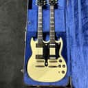 Ibanez 2402DX-WH Double Cutaway Double Neck 1974 - 1977 - White with OHSC