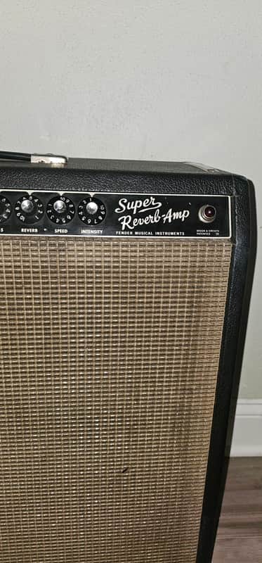 Fender Super Reverb 2-Channel 40-Watt 4x10" Guitar Combo 1963 - 1967 - Black Panel image 1