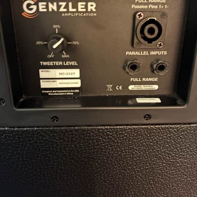 Genzler Amplification NC-212T Nu Classic 600-Watt 2x12" Bass Speaker Cabinet 2022 - Present - Black image 2