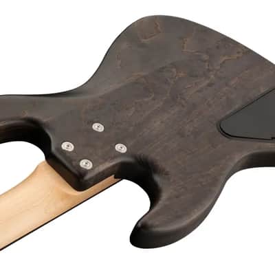 Sadowsky MetroLine 21-Fret Vintage P/J Bass-Swamp Ash Body-4 String-Nirvana Black Transparent Satin-Fretless image 6