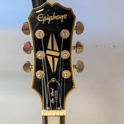 Epiphone Les Paul Custom Ebony (Black) 2010 - Gold Hardware, Grover Tuners, USA Inspected image 6
