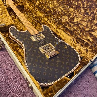 2004 Fender Louis Vuitton Stratocaster One of a Kind Post Malone Telecaster sibling guitar image 1