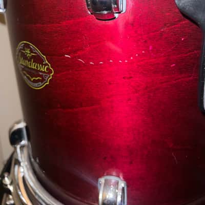 Tama Starclassic Maple 5 Piece Drum Kit Violet Shade Made In Japan image 9