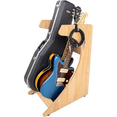 Gator Frameworks Elite Series 3 to 4-Space Guitar & Instrument Case Combo Rack Natural Maple Matte Finish image 3