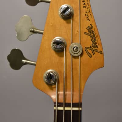1964 Fender Jazz Bass Black Refin Pre-CBS w/HSC image 6